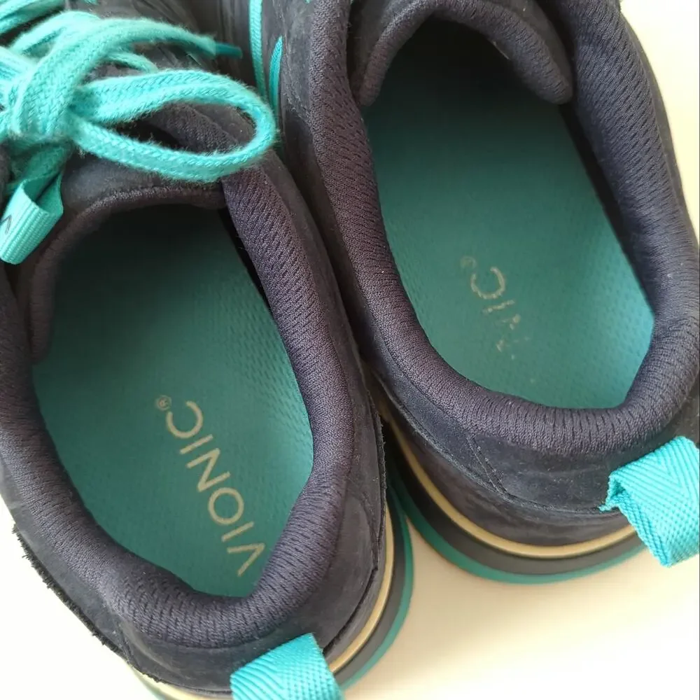Vionic‎ Womens Sneakers Rechelle Navy Blue Nubuck Suede Shoes Size 10 US - Picture 9 of 11